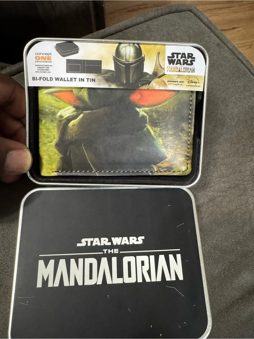 Star Wars Mandalorian Bifold Wallet - Black & Green Trim